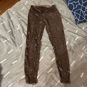 lululemon athletica Brown velvet Leggings